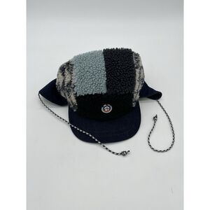 Patagonia Black and Gray Fleece Hat